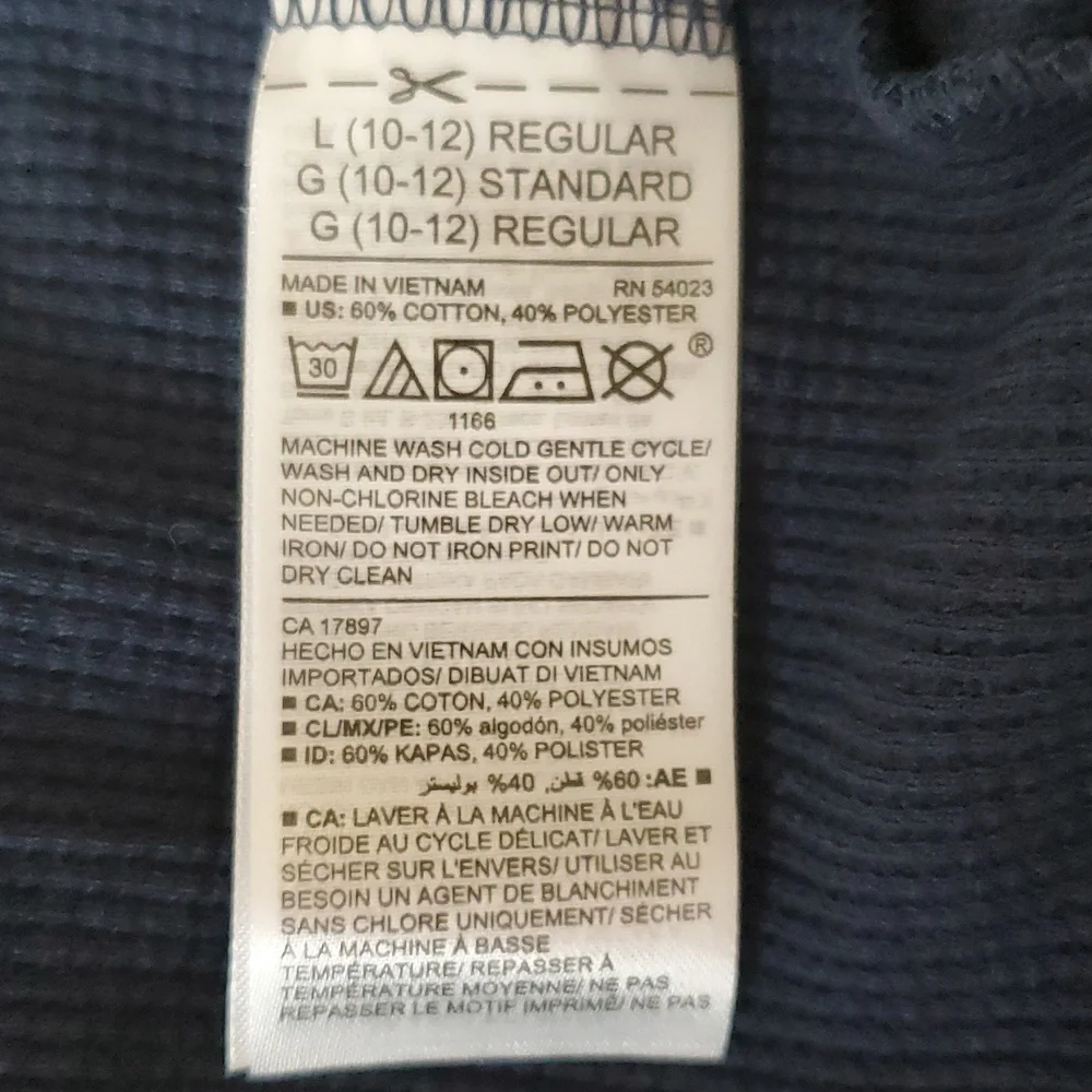 Old Navy long sleeve blue boys shirt